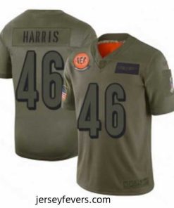 Womens Cincinnati Bengals 46 Clark Harris Limited Camo 2019 Salute to Service Football Jersey