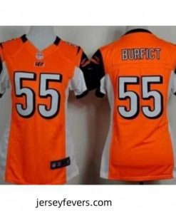 Women's Nike Cincinnati Bengals #55 Vontaze Burfict Orange Alternate Stitched NFL Jersey
