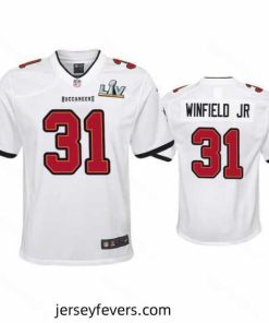 Antoine Winfield Jr. Buccaneers White Super Bowl Lv Game Jersey