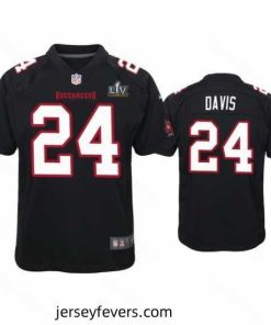 Carlton Davis Buccaneers Black Super Bowl Lv Game Fashion Jersey