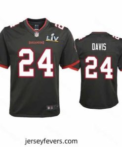 Carlton Davis Buccaneers Pewter Super Bowl Lv Game Jersey