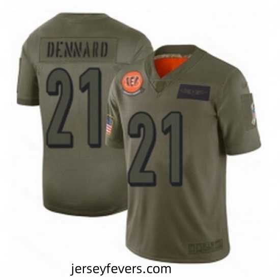 Cincinnati Bengals 21 Darqueze Dennard Limited Camo 2019 Salute to Service Football Jersey