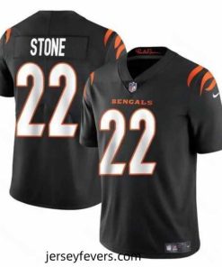 Cincinnati Bengals 22 Geno Stone Black Vapor Untouchable Limited Stitched Jersey