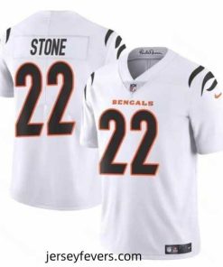 Cincinnati Bengals 22 Geno Stone White Vapor Untouchable Limited Stitched Jersey