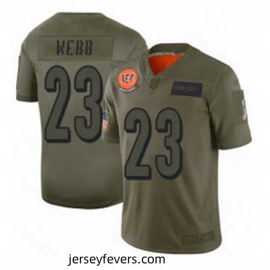 Cincinnati Bengals 23 BW Webb Limited Camo 2019 Salute to Service Football Jersey