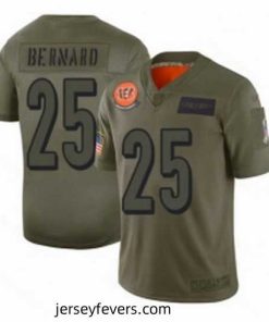 Cincinnati Bengals 25 Giovani Bernard Limited Camo 2019 Salute to Service Football Jersey