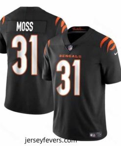 Cincinnati Bengals 31 Zack Moss Black Vapor Untouchable Limited Stitched Jersey