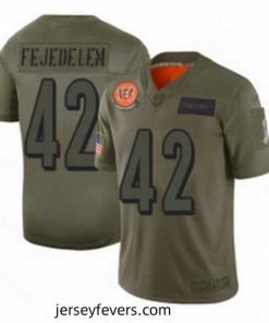 Cincinnati Bengals 42 Clayton Fejedelem Limited Camo 2019 Salute to Service Football Jersey