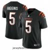 Cincinnati Bengals 5 Tee Higgins Black Vapor Untouchable Limited Stitched Jersey