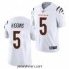 Cincinnati Bengals 5 Tee Higgins White Vapor Untouchable Limited Stitched Jersey