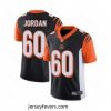 Cincinnati Bengals 60 Michael Jordan Black Team Color Vapor Untouchable Limited Player Football Jersey