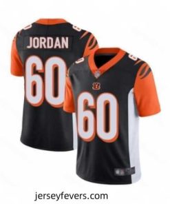 Cincinnati Bengals 60 Michael Jordan Black Team Color Vapor Untouchable Limited Player Football Jersey