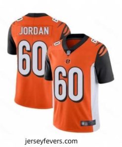 Cincinnati Bengals 60 Michael Jordan Orange Alternate Vapor Untouchable Limited Player Football Jersey