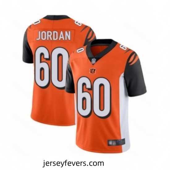 Cincinnati Bengals 60 Michael Jordan Orange Alternate Vapor Untouchable Limited Player Football Jersey