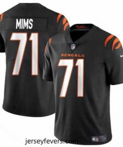 Cincinnati Bengals 71 Amarius Mims Black 2024 Draft Vapor Untouchable Limited