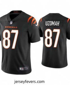 Cincinnati Bengals 87 C J  Uzomah Black Vapor Untouchable Limited Stitched Jersey