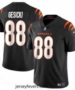 Cincinnati Bengals 88 Mike Gesicki Black Vapor Untouchable Limited Stitched Stitched Jersey