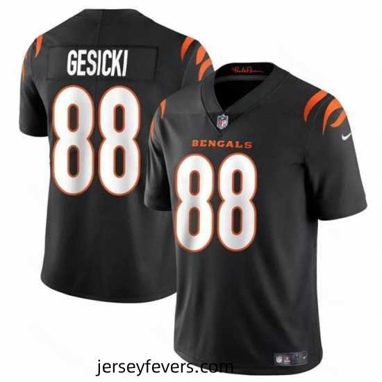 Cincinnati Bengals 88 Mike Gesicki Black Vapor Untouchable Limited Stitched Stitched Jersey