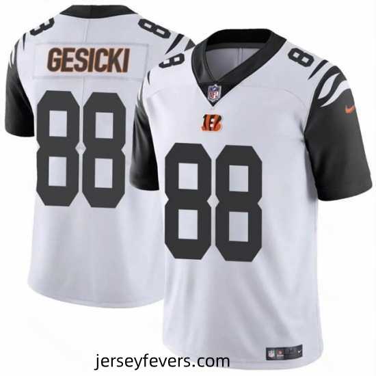 Cincinnati Bengals 88 Mike Gesicki White Vapor Untouchable Limited Stitched Jersey