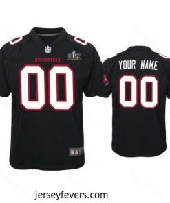 Custom Buccaneers Black Super Bowl Lv Game Fashion Jersey