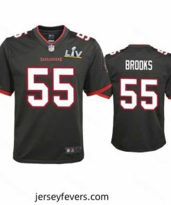 Derrick Brooks Buccaneers Pewter Super Bowl Lv Game Jersey