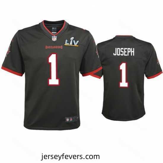 Greg Joseph Buccaneers Pewter Super Bowl Lv Game Jersey