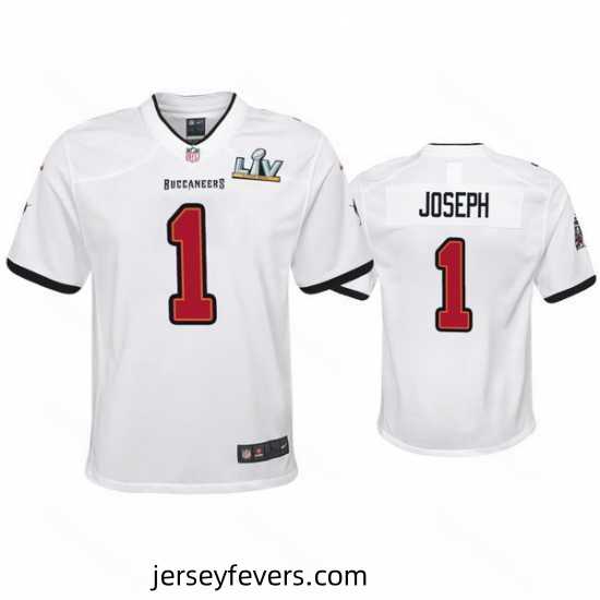 Greg Joseph Buccaneers White Super Bowl Lv Game Jersey