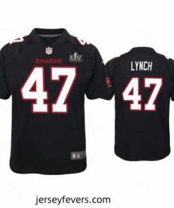 John Lynch Buccaneers Black Super Bowl Lv Game Fashion Jersey