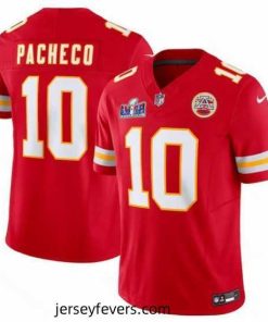 Kansas City Chiefs 10 Isiah Pacheco Red 2023 F.U.S.E  Vapor Untouchable Limited Stitched 2024 Super Bowl LVIII Jersey