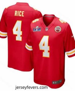 Kansas City Chiefs 4 Rashee Rice Red 2023 F.U.S.E  Vapor Untouchable Limited Stitched 2024 Super Bowl LVIII Jersey