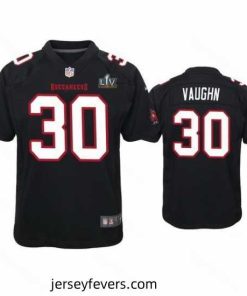 Ke'Shawn Vaughn Buccaneers Black Super Bowl Lv Game Fashion Jersey