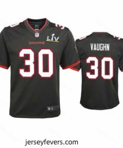 Ke'Shawn Vaughn Buccaneers Pewter Super Bowl Lv Game Jersey