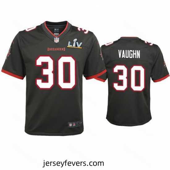 Ke'Shawn Vaughn Buccaneers Pewter Super Bowl Lv Game Jersey