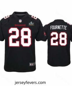 Leonard Fournette Buccaneers Black Super Bowl Lv Game Fashion Jersey