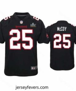 Lesean Mccoy Buccaneers Black Super Bowl Lv Game Fashion Jersey