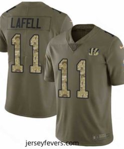Nike Bengals #11 Brandon LaFell Olive Camo Stitched NFL Limited 2017 Salute to Service Jersey