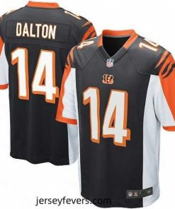 Nike Cincinnati Bengals 14 Andy Dalton Game Black Team Color NFL Jersey