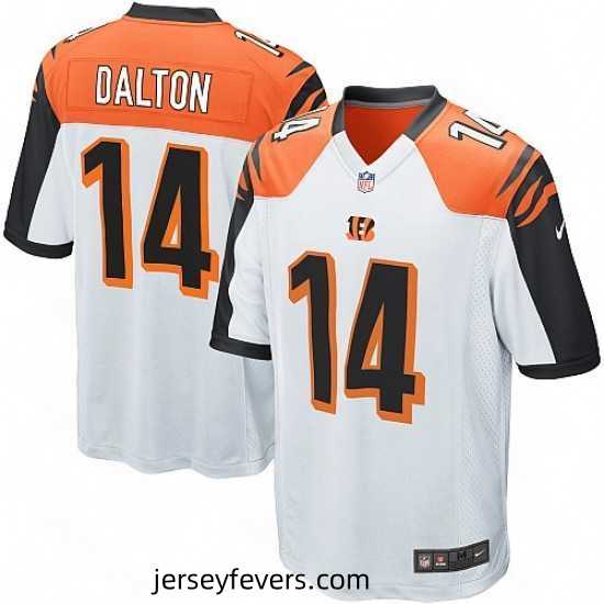 Nike Cincinnati Bengals 14 Andy Dalton Game White NFL Jersey
