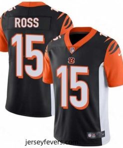 Nike Cincinnati Bengals 15 John Ross Elite Black Team Color NFL Jersey