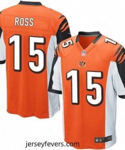 Nike Cincinnati Bengals 15 John Ross Game Orange Alternate NFL Jersey