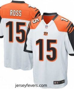 Nike Cincinnati Bengals 15 John Ross Game White NFL Jersey