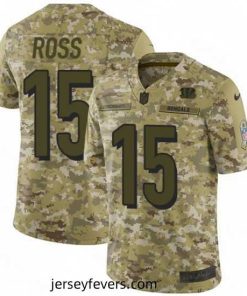 Nike Cincinnati Bengals 15 John Ross Limited Camo 2018 Salute to Service NFL Jersey