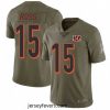 Nike Cincinnati Bengals 15 John Ross Limited Olive 2017 Salute to Service NFL Jersey