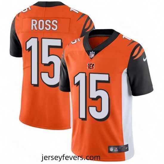 Nike Cincinnati Bengals 15 John Ross Vapor Untouchable Limited Orange Alternate NFL Jersey