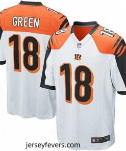 Nike Cincinnati Bengals 18 AJ Green Game White NFL Jersey
