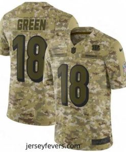 Nike Cincinnati Bengals 18 AJ Green Limited Camo 2018 Salute to Service NFL Jersey
