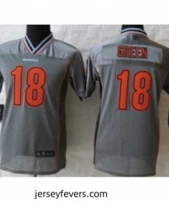 Nike Cincinnati Bengals 18 A.J.Green Grey Vapor Elite NFL Jerseys