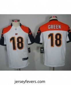 Nike Cincinnati Bengals 18# A.J.Green White Color[Limited Jerseys]