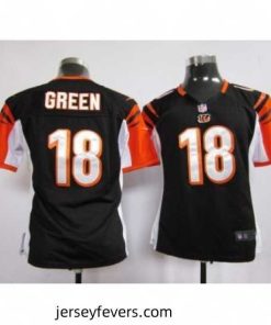 Nike Cincinnati Bengals 18 Green Black Nike NFL Jerseys
