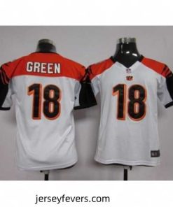 Nike Cincinnati Bengals 18 Green White Nike NFL Jerseys